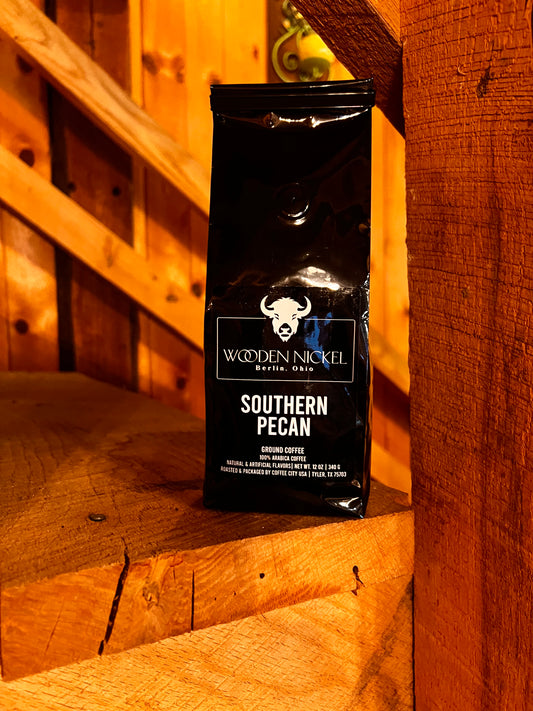 Wooden Nickel Southern Pecan Ground Coffee