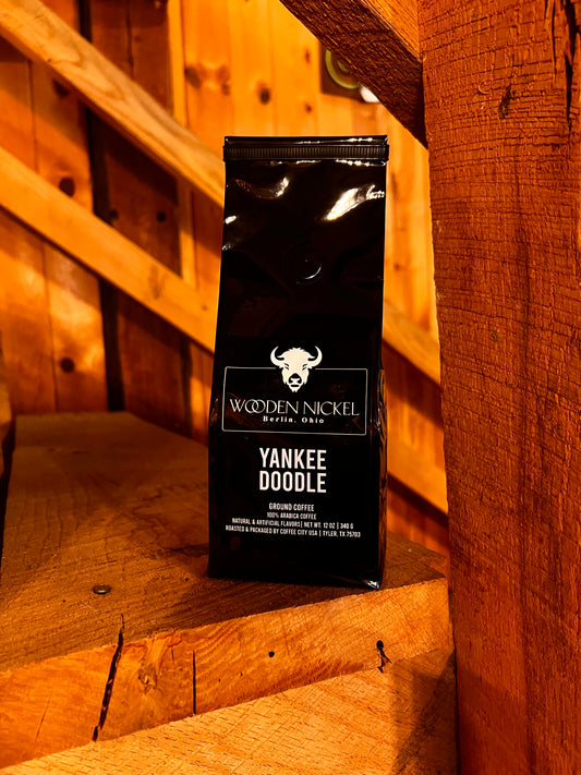 Wooden Nickel Yankee Doodle Ground Coffee
